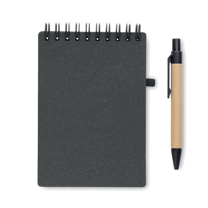 MO2481-15Notie Recyceltes Notizbuch-Set_ steingrau