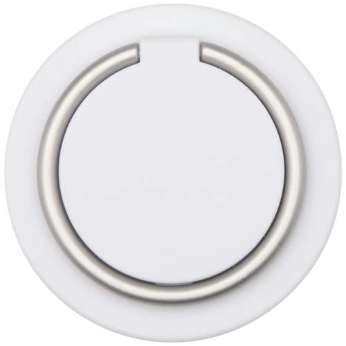 PF124462-1Albali Magnetische Smartphonehalterung  aus recyceltem Kunststoff mit Ringstaender_ weiss