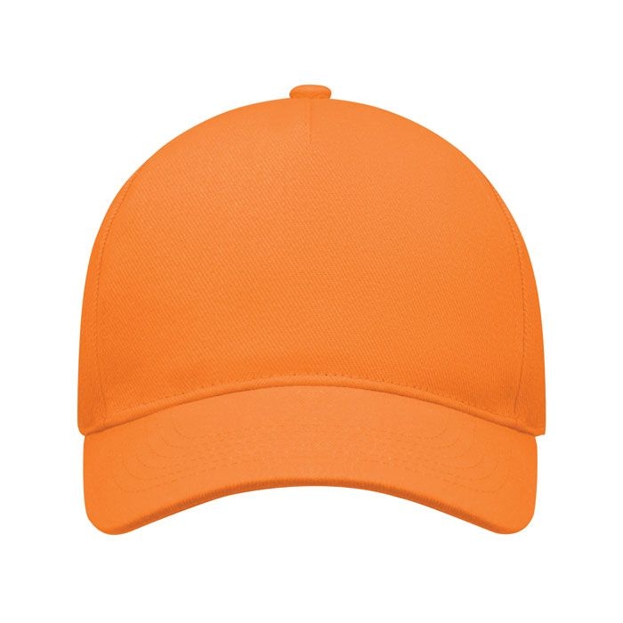 MO6875-10Long Beach Singa Baseball cap 5 panels 260g_m²_ orange
