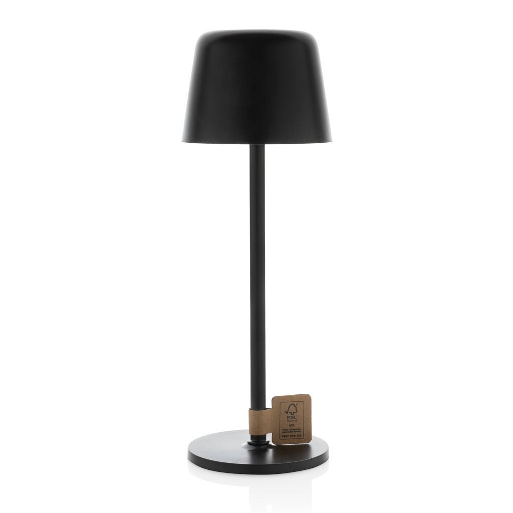 XDP513.97-01Zenic USB Tischleuchte aus RCS recyceltem Kunststoff_ schwarz