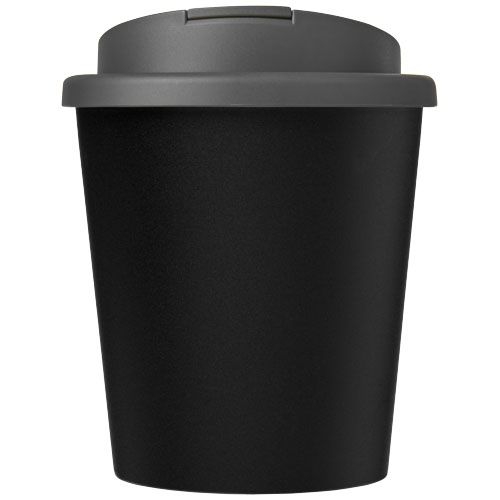 Americano® Espresso Eco 250 ml recycelter Isolierbecher mit auslaufsicherem Deckel, schwarz,grau