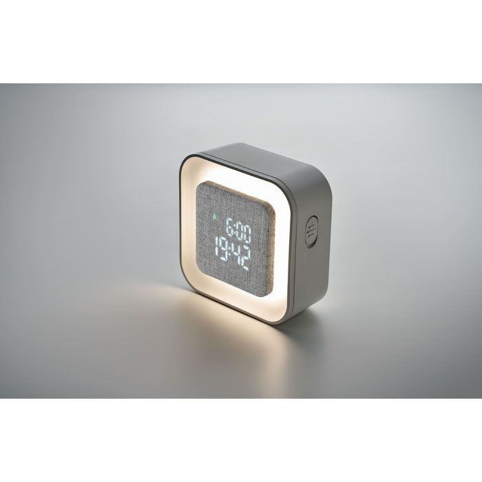 MO2299-06Luce Wecker aus recyceltem ABS_RPET_ Weiss