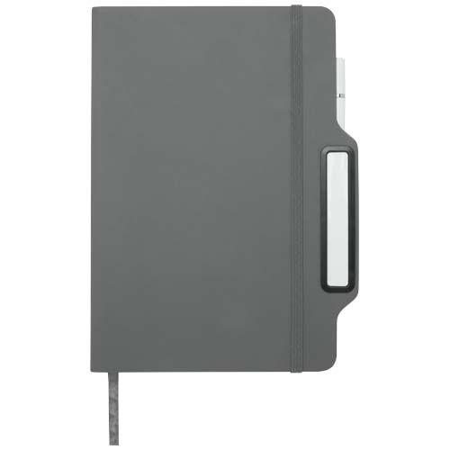 PF107969-3Nexus A5 Hardcover Notizbuch mit Kugelschreiber und Bleistiftset _schwarze Mine_ grau