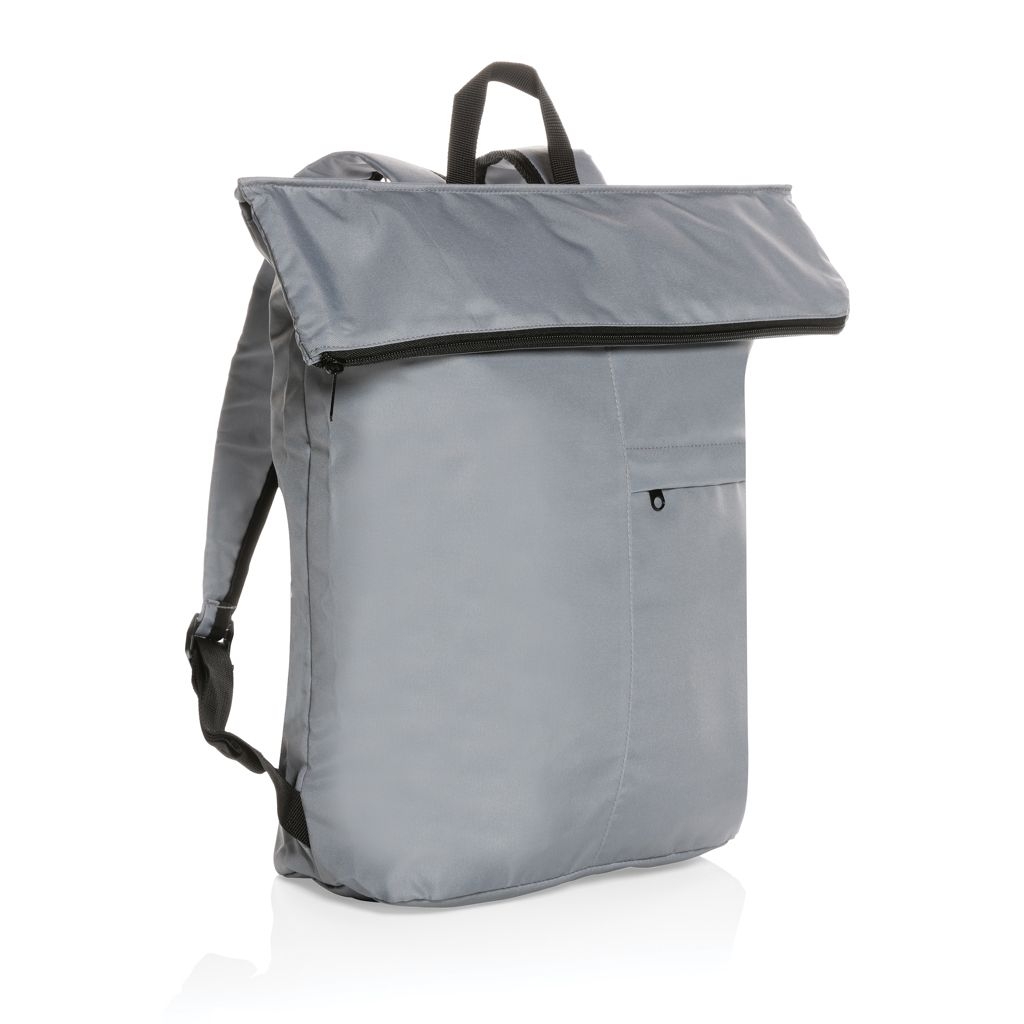 XDP763.17-2Dillon AWARE™ RPET faltbarer Lightweight-Rucksack_ grau