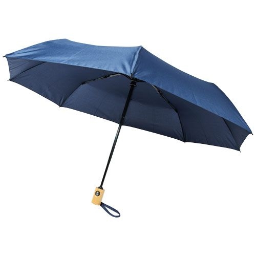 PF109143-3Bo 21_ Vollautomatik Kompaktregenschirm aus recyceltem PET-Kunststoff_ navy