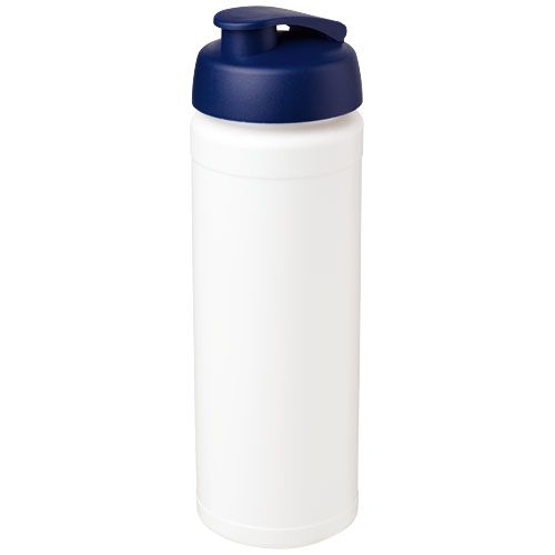 PF210074-3Baseline® Plus grip 750 ml Sportflasche mit Klappdeckel_ weiss_blau PF210074-3Baseline® Plus grip 750 ml Sportflasche mit Klappdeckel_ weiss_blau