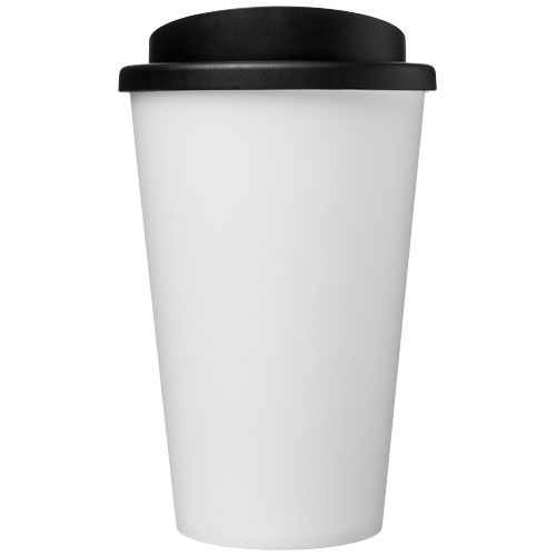 PF210691-2Americano® recycelter isolierter 350 ml Becher_ weiss_schwarz