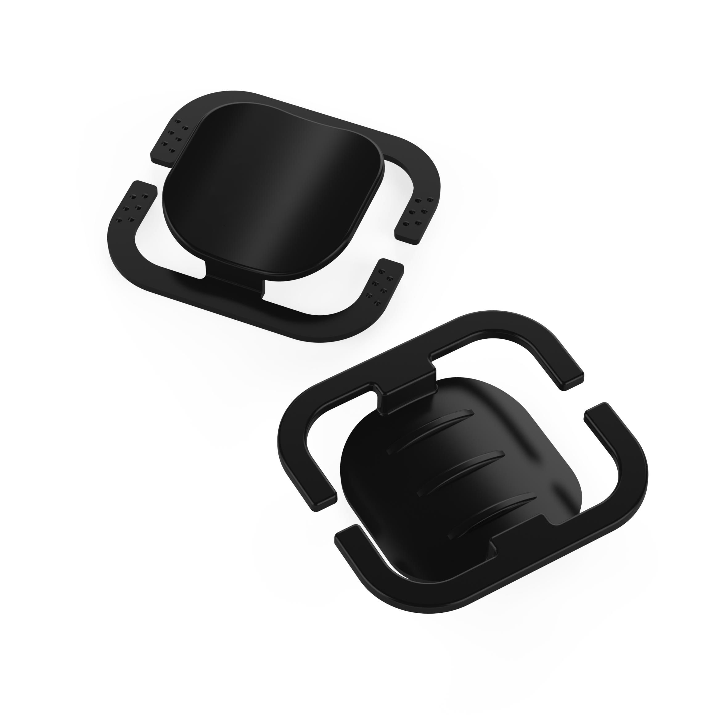 EL01921-2Maskenhalterung _Helm_ 2er Set_ schwarz