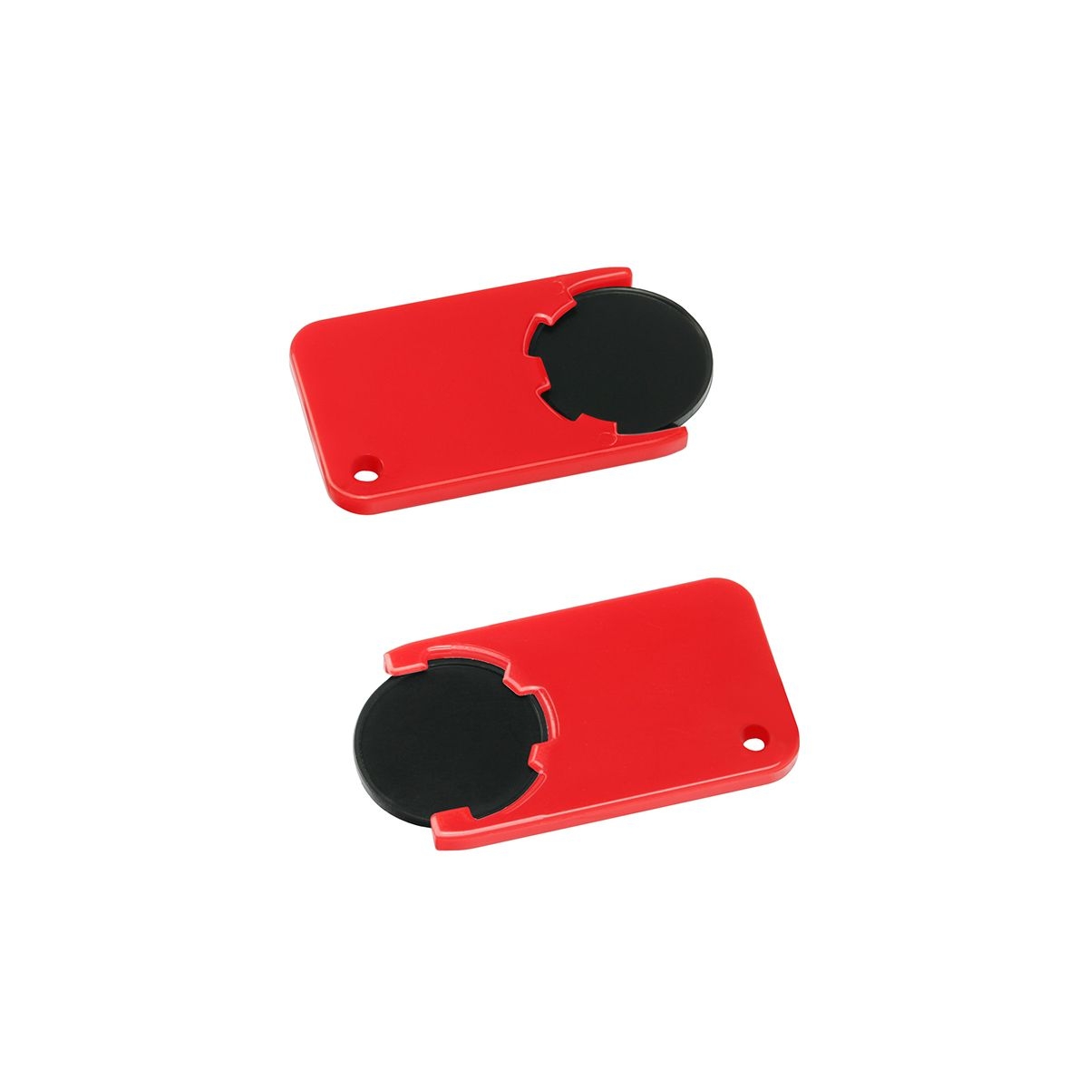 HE7454-6-1Chiphalter mit 1€-Chip _Beta_ schwarz_ rot