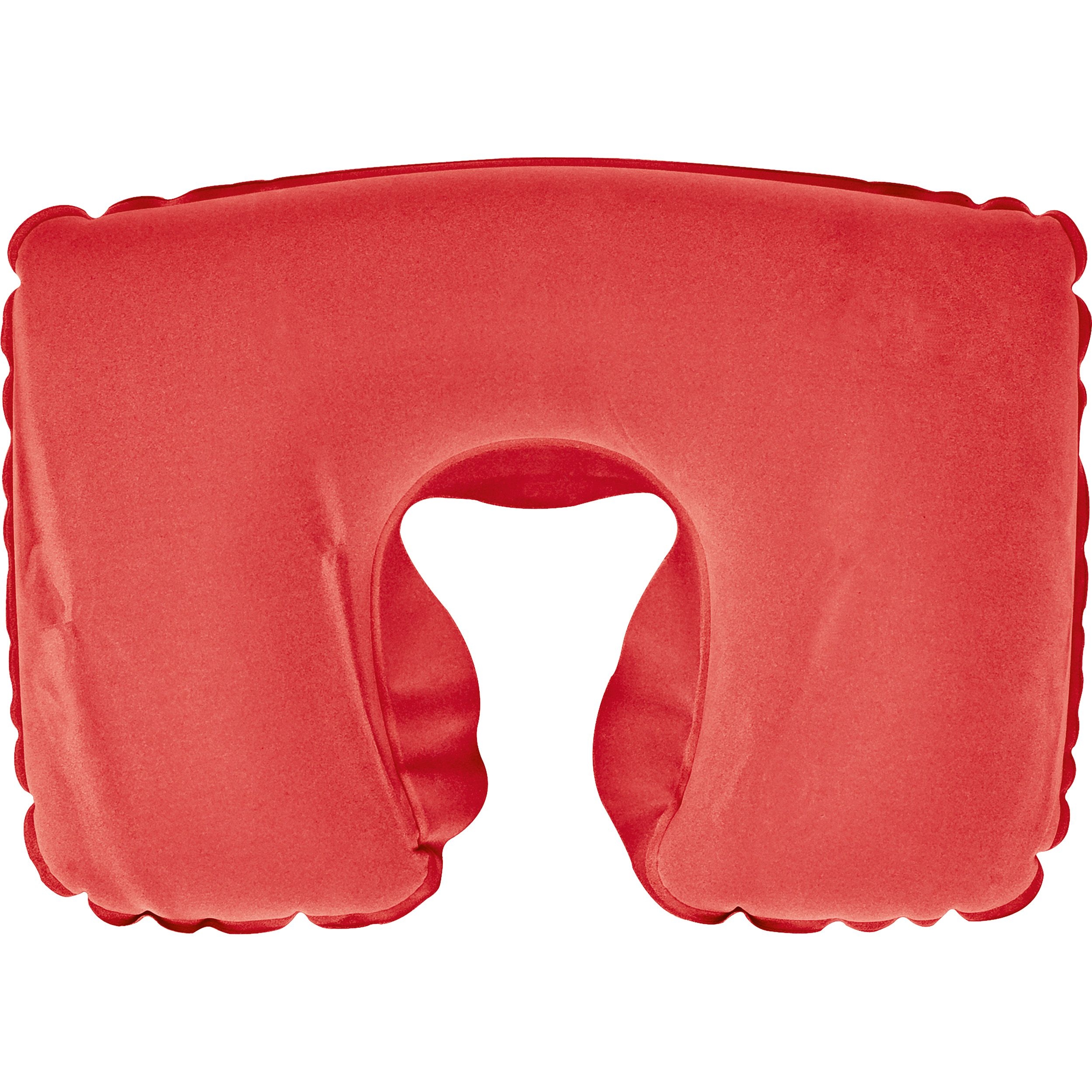 MA63125-05Aufblasbares Nackenkissen mit Etui MARIKA_ rot