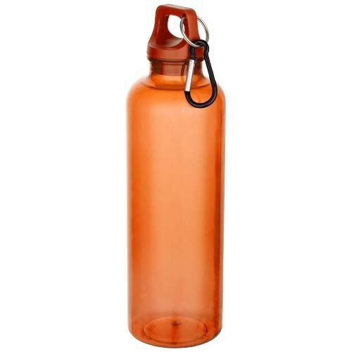 PF100877-3Oregon 750 ml RCS-zertifizierte Trinkflasche aus recyceltem Kunststoff mit Karabinerhaken_ orange