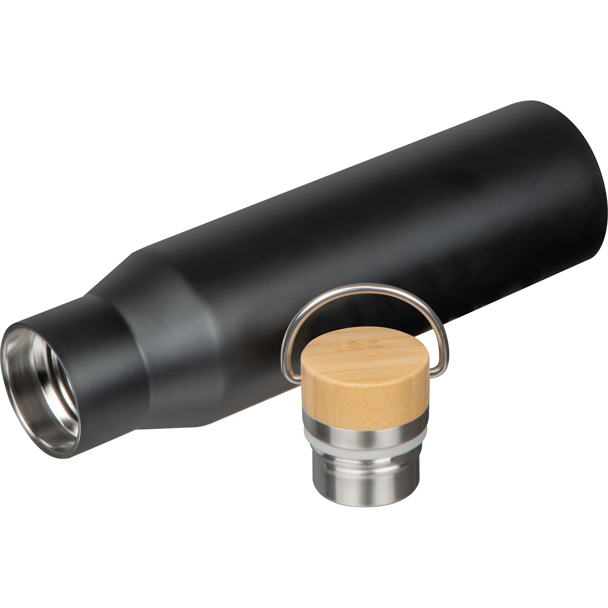 MA83893-03Vakuum Trinkflasche aus recyceltem Edelstahl  MIRELLA_ schwarz