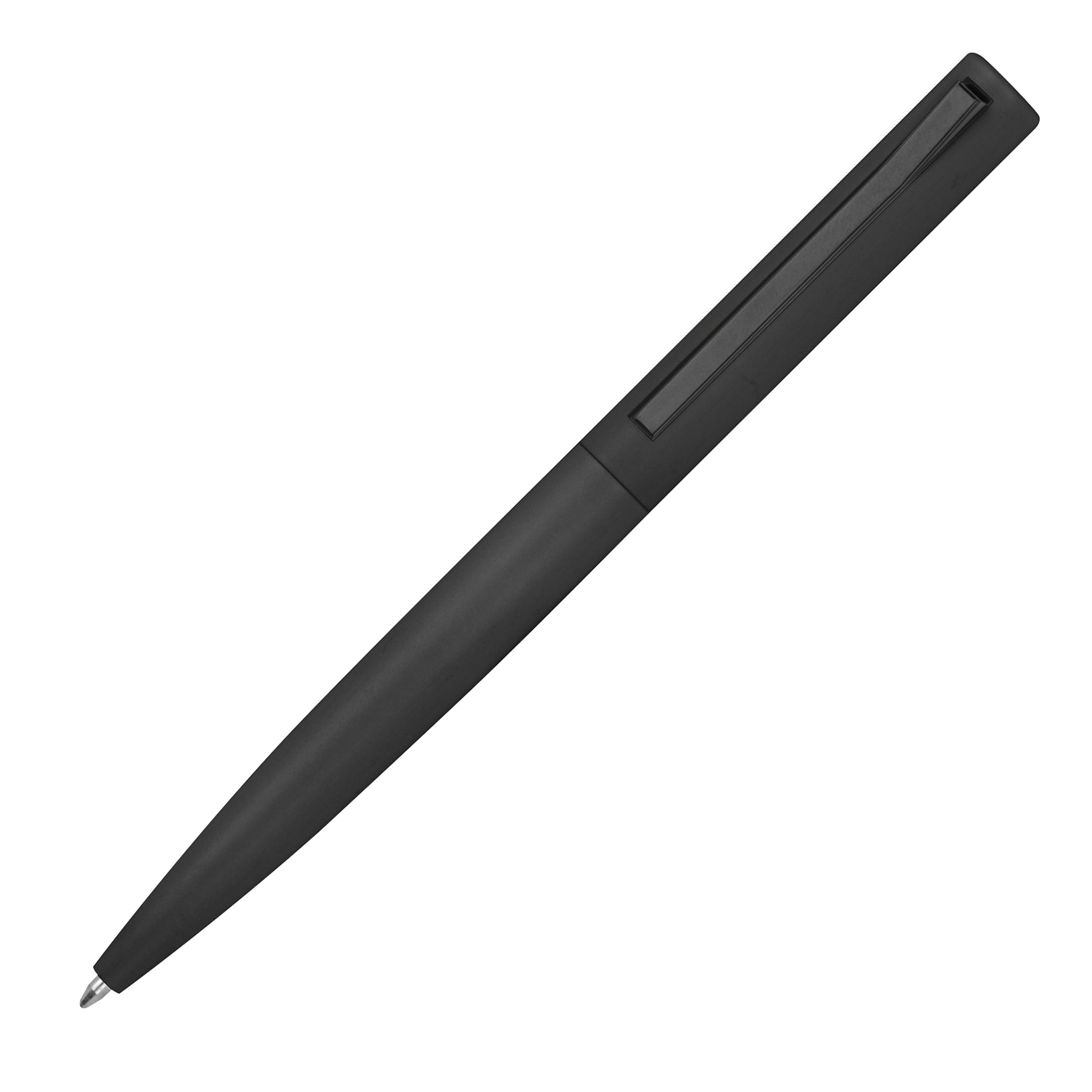 Kugelschreiber aus reyceltem Aluminium , schwarz