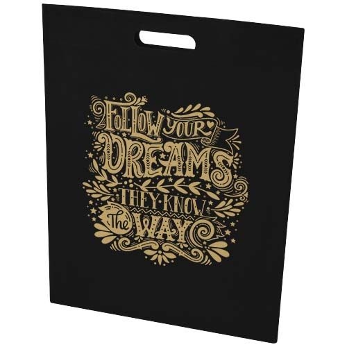 PF130103-6EcoSeal 5 L GRS-recycelte Nonwoven Tragetasche_ schwarz