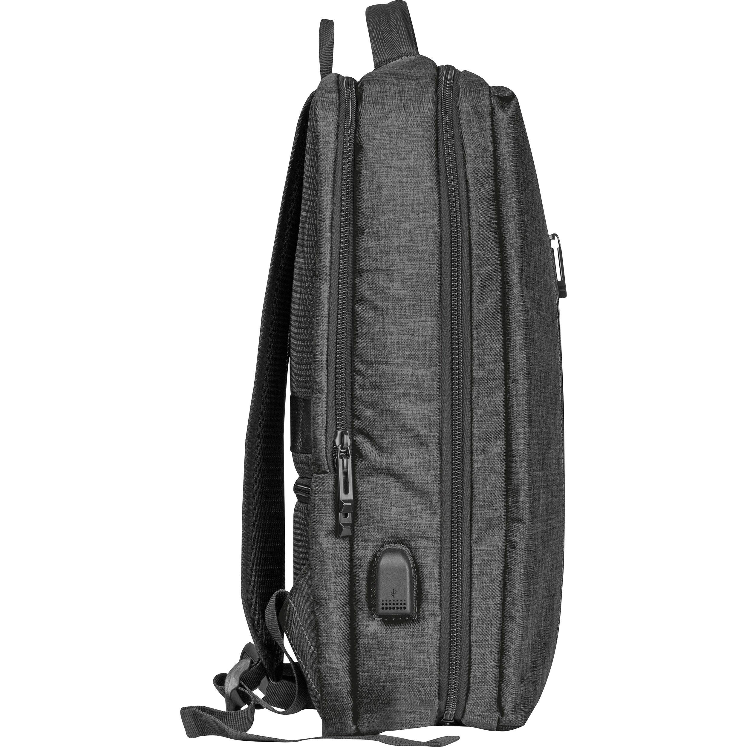 MA63665-03Wasserabweisender Rucksack aus Nylon_ schwarz