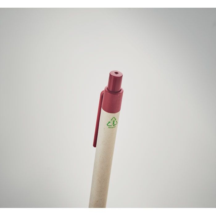 MO6822-05Mito Pen Kugelschreiber Milchkarton_ Rot