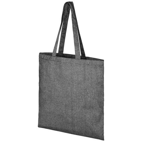 PF120521-6Pheebs 210 g_m² recycelte Tragetasche 7L_ heather schwarz