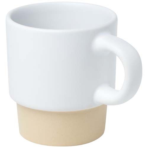 PF100805Olympia 130 ml stapelbarer Expresso Becher mit Tonboden