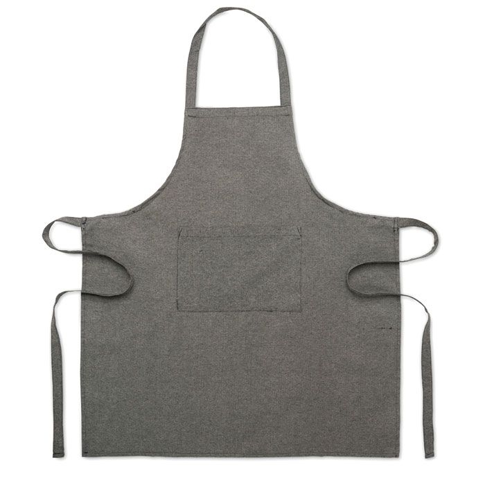 MO2265-03Cuina Kuechenschuerze recy. Baumwolle_ schwarz