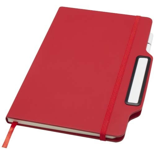 PF107969-1Nexus A5 Hardcover Notizbuch mit Kugelschreiber und Bleistiftset _schwarze Mine_ rot