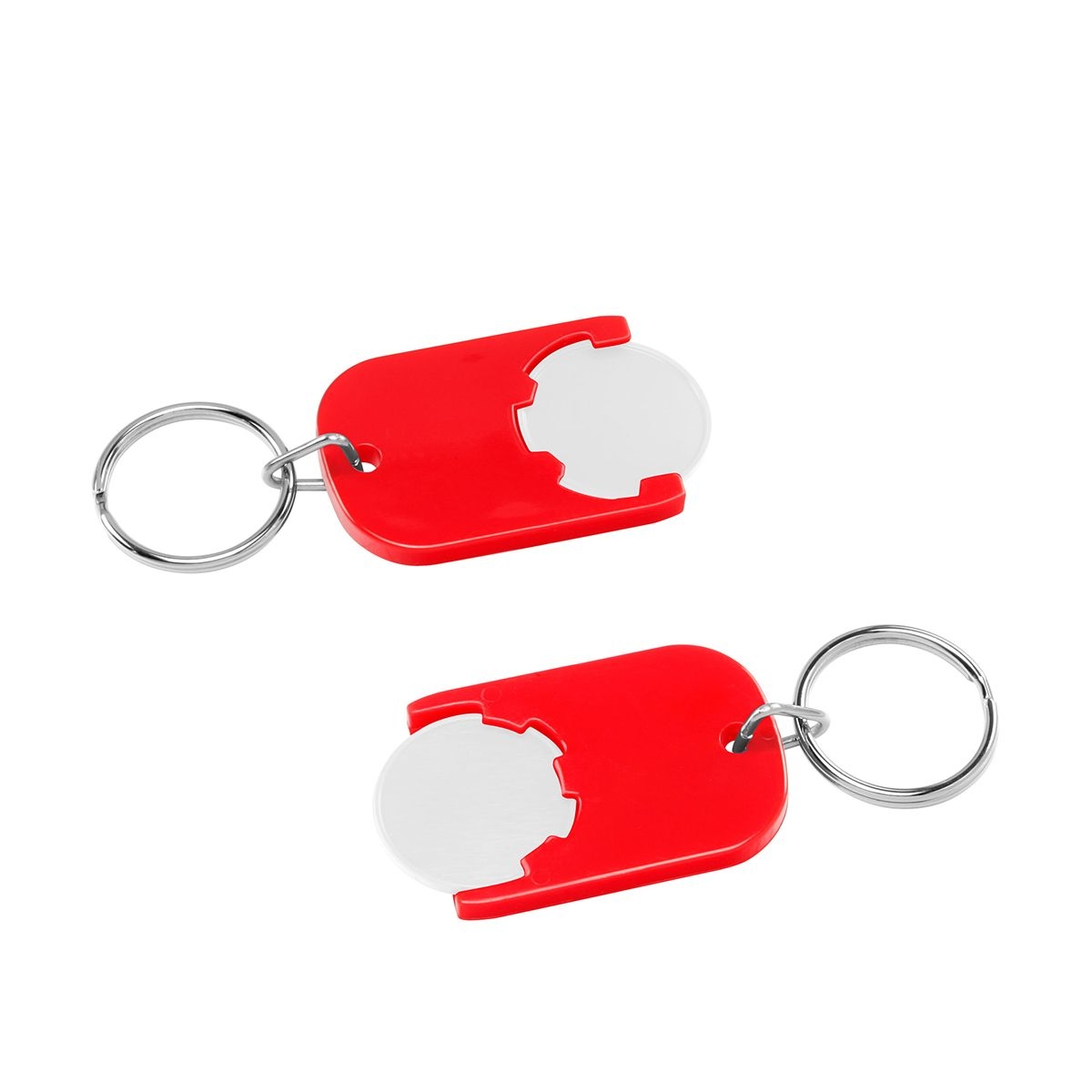 HE7555R-0-1Chiphalter mit 1€-Chip _Gamma_ weiss_ rot HE7555R-0-1Chiphalter mit 1€-Chip _Gamma_ weiss_ rot