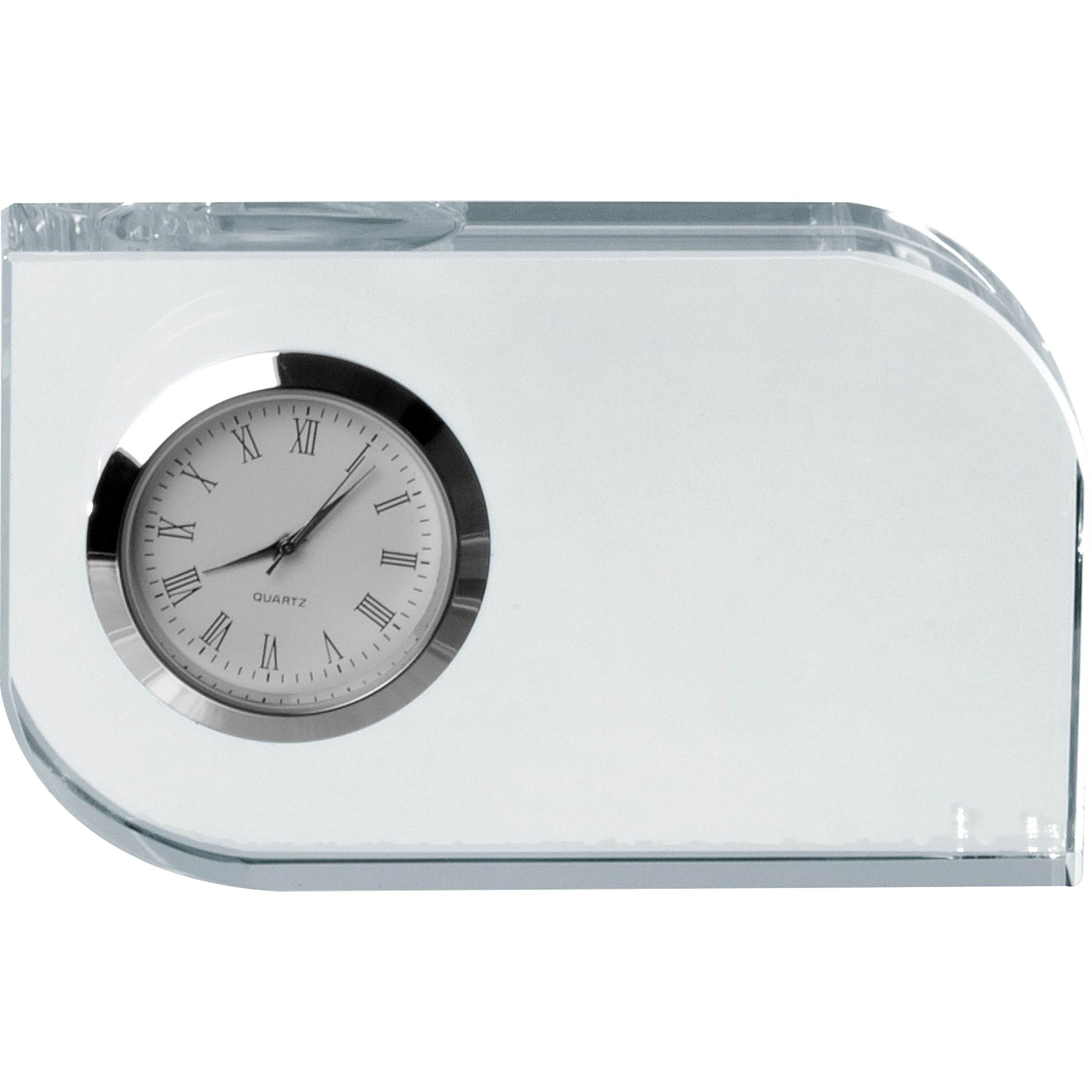 MA27503-66Glasblock mit Uhr_ transparent