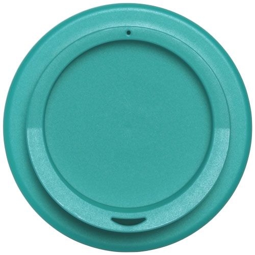 PF210088-6Brite-Americano® 350 ml Isolierbecher mit Schutzring Reifen-Design_ aquablau