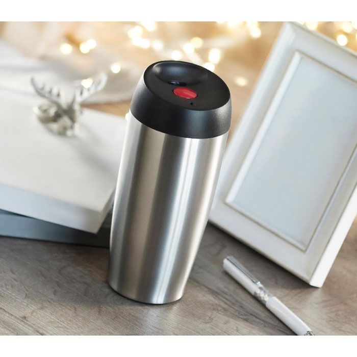 MO9105-16Uppsala Trinkbecher Edelstahl 350ml_ Mattsilber