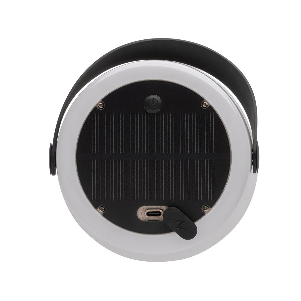 XDP513_47-3SolarGlow Aussenleuchte aus RCS rec. Kunststoff mit USB-Lampe_ weiss