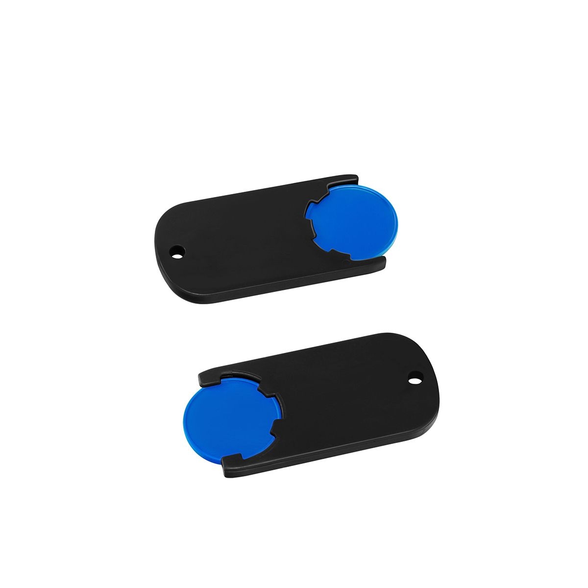 HE7439-3-6Chiphalter mit 1€-Chip _Alpha_ blau_ schwarz HE7439-3-6Chiphalter mit 1€-Chip _Alpha_ blau_ schwarz