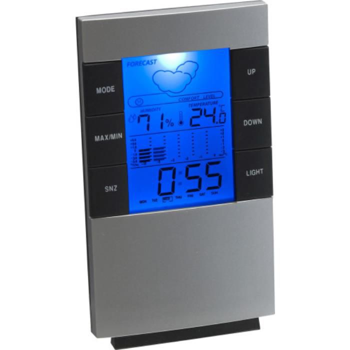 GI4789-32Wetterstation aus Kunststoff Griffin_ Silber