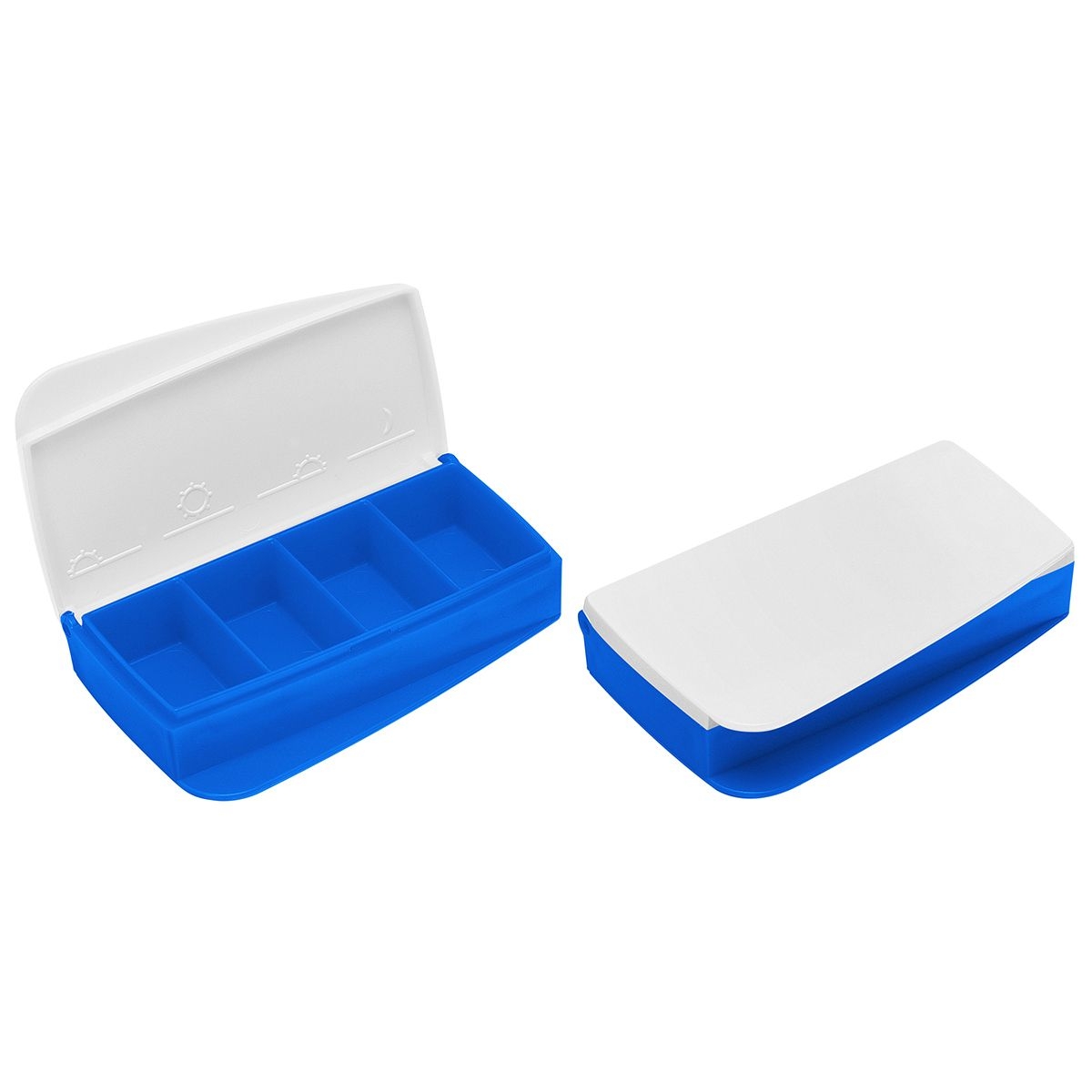HE8728-0-3Pillendose _Alpha_ weiss_ blau HE8728-0-3Pillendose _Alpha_ weiss_ blau
