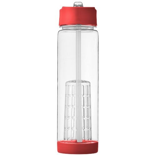 PF100314-5Tutti frutti 740 ml Tritan™ Sportflasche mit Infuser_ transparent_rot