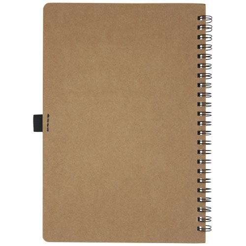 PF107732-1Cobble A5 Notizbuch mit Spiralbindung aus recyceltem Karton mit Steinpapier_ natur