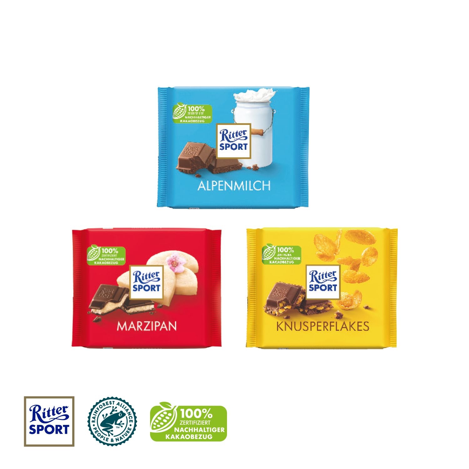 CD94617-03Schokotafel Ritter SPORT _Osterhase_ Ritter Sport 100g_ Marzipan