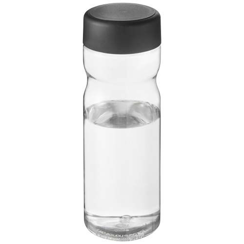 PF210435-14H2O Active® Eco Base 650 ml Sportflasche mit Drehdeckel_ transparent_schwarz PF210435-14H2O Active® Eco Base 650 ml Sportflasche mit Drehdeckel_ transparent_schwarz