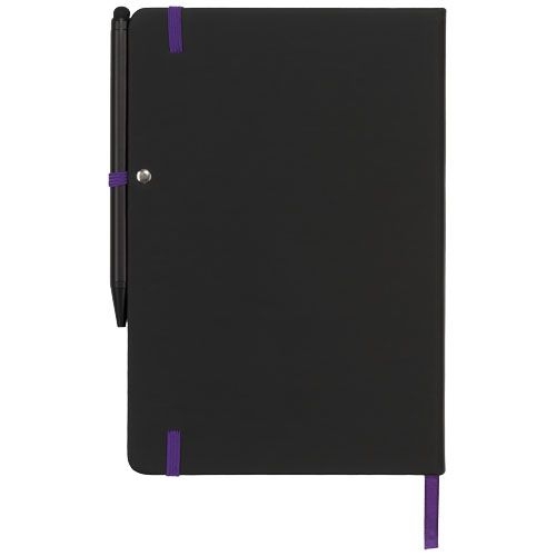 PF210210-4Noir Edge A5 Notizbuch mit farbigem Rand_ schwarz_lila
