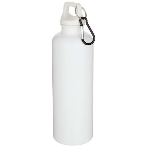 PF100878Oregon 750 ml einfarbige RS-zertifizierte Wasserflasche aus recyceltem Kunststoff mit Karabinerhaken