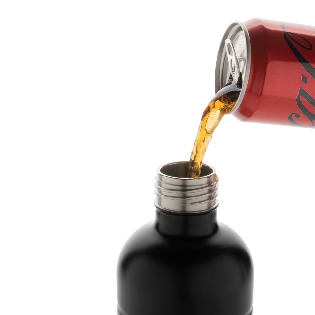 XDP435.80-1Soda Trinkflasche aus RCS-zertifiziertem Stainless-Steel_ schwarz