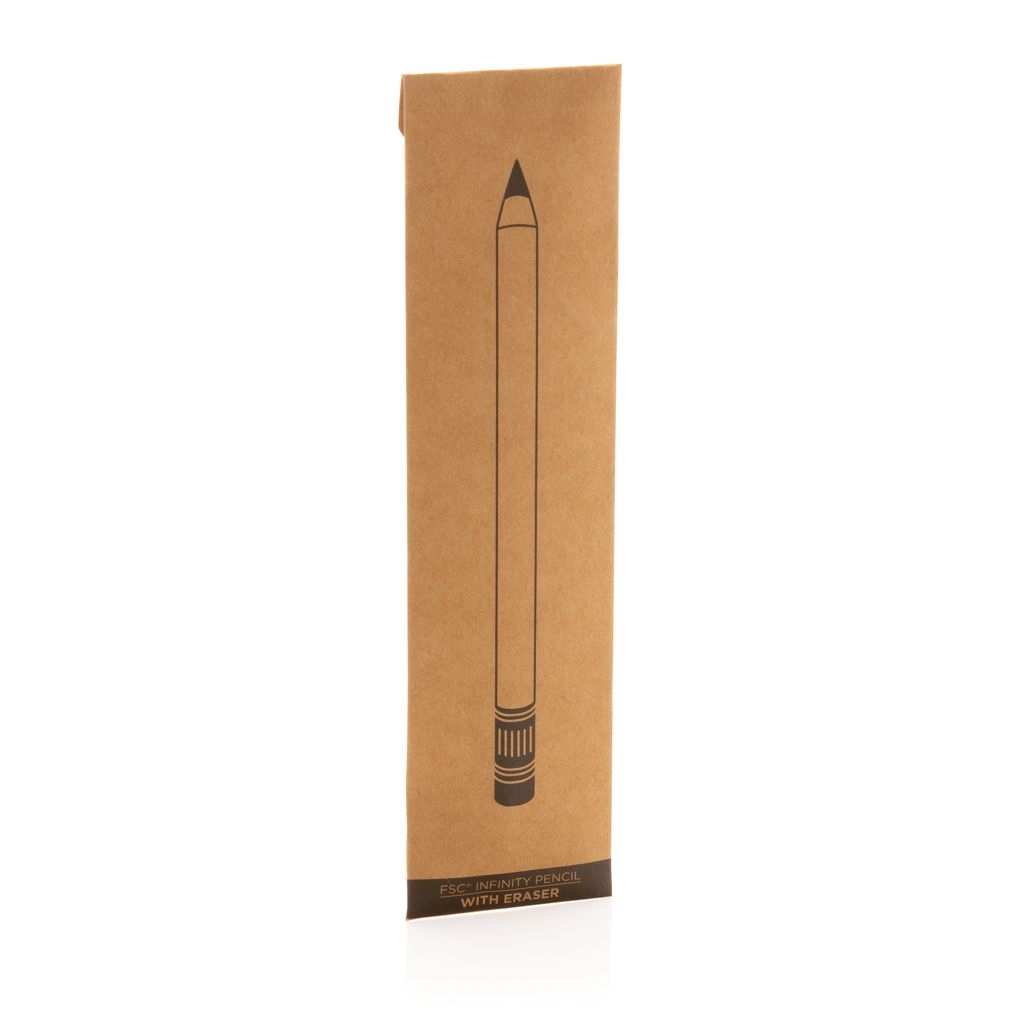 XDP611.09-9Bambus Infinity-Stift mit Radiergummi_ braun