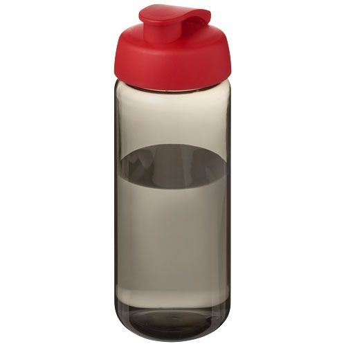 PF210445-3H2O Active® Octave Tritan™ 600-ml-Sportflasche mit Klappdeckel_ kohle_rot PF210445-3H2O Active® Octave Tritan™ 600-ml-Sportflasche mit Klappdeckel_ kohle_rot