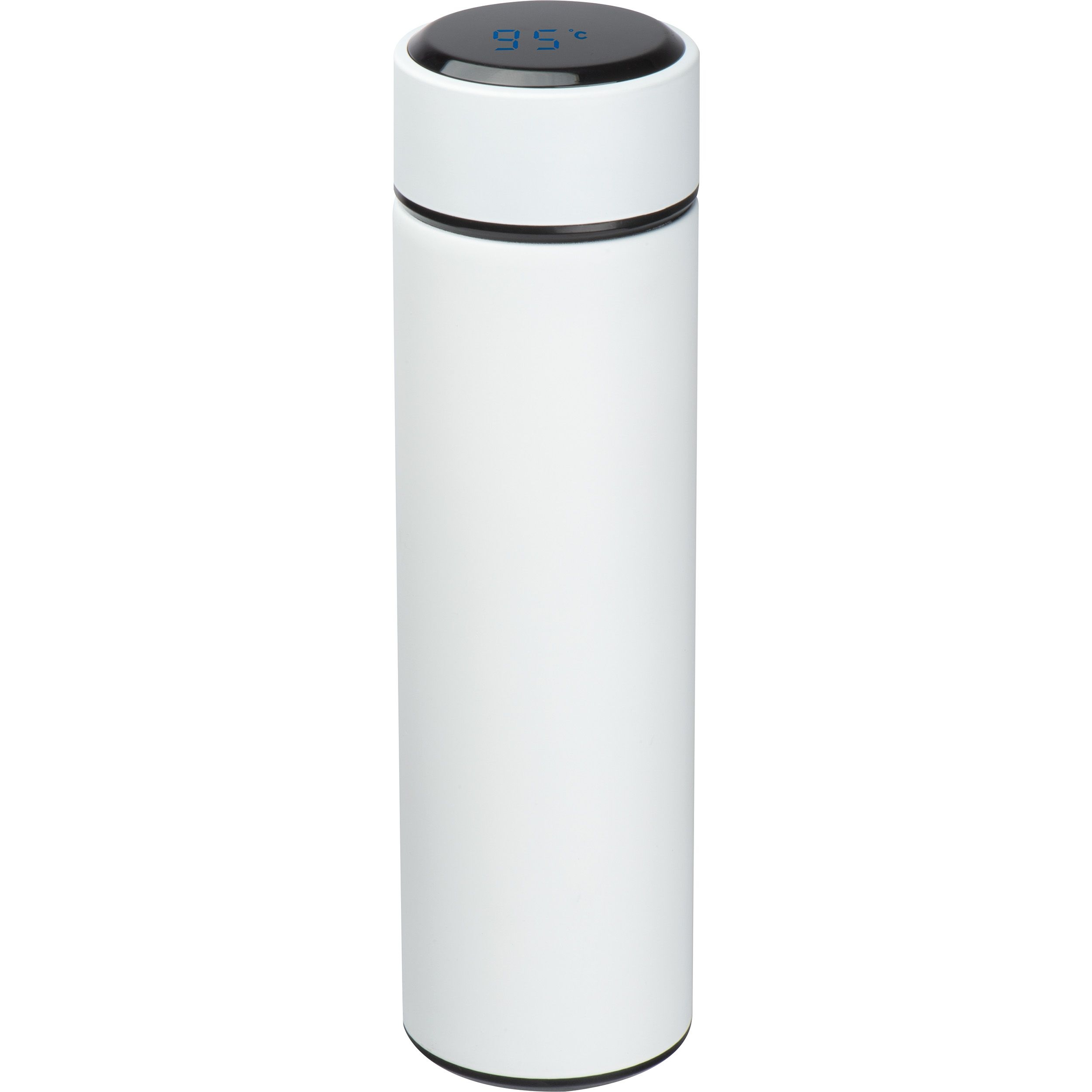 MA61554-06Edelstahlflasche mit LED Temperaturanzeige_ 450ml_ weiss