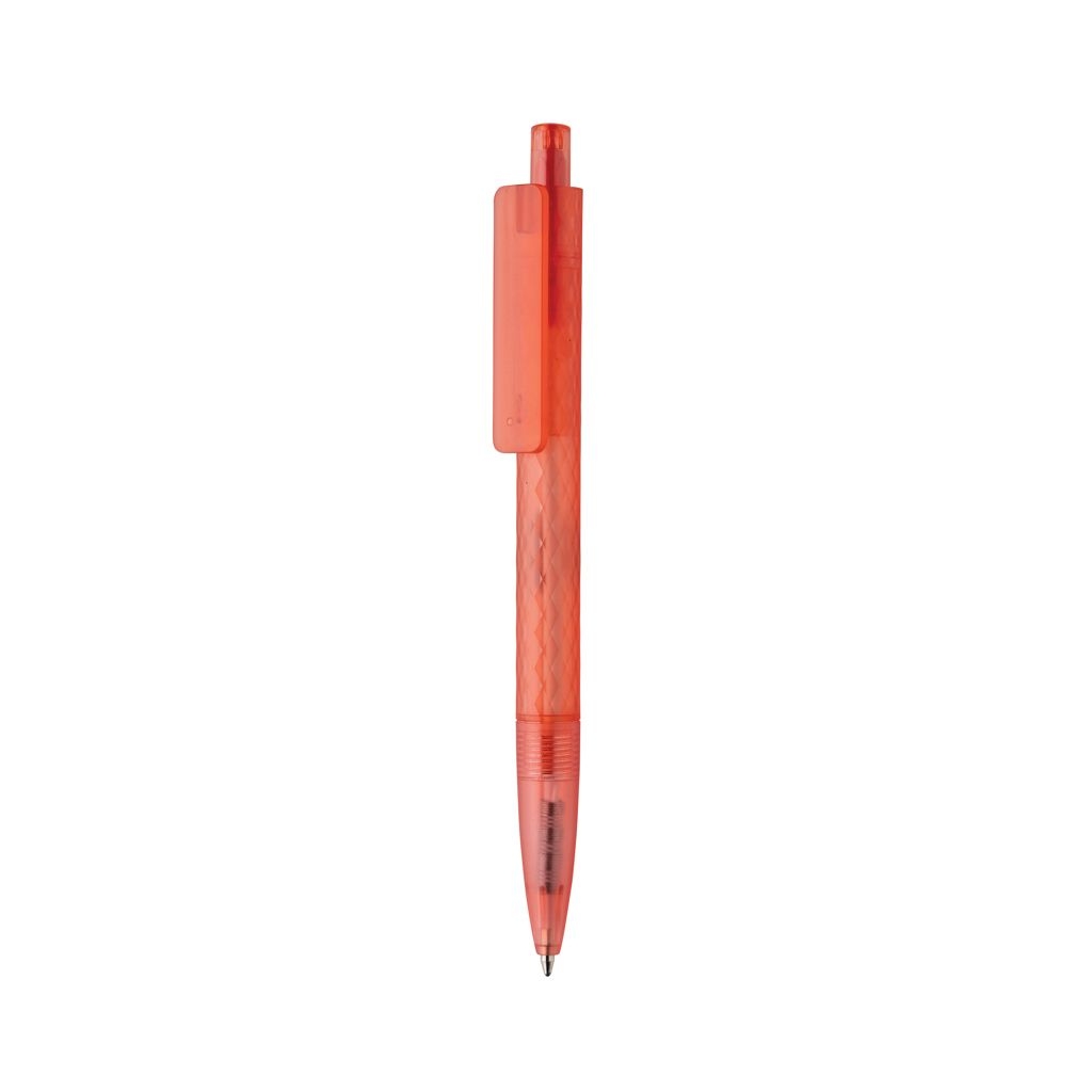 XDP611.33-04X3 Frosted-Pen aus GRS recyceltem PC_ rot