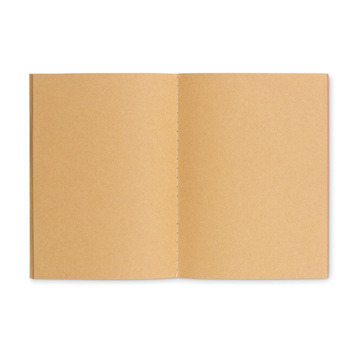 MO9868-13Mini Paper Book DIN A6 Notizbuch mit Pappcover_ Beige