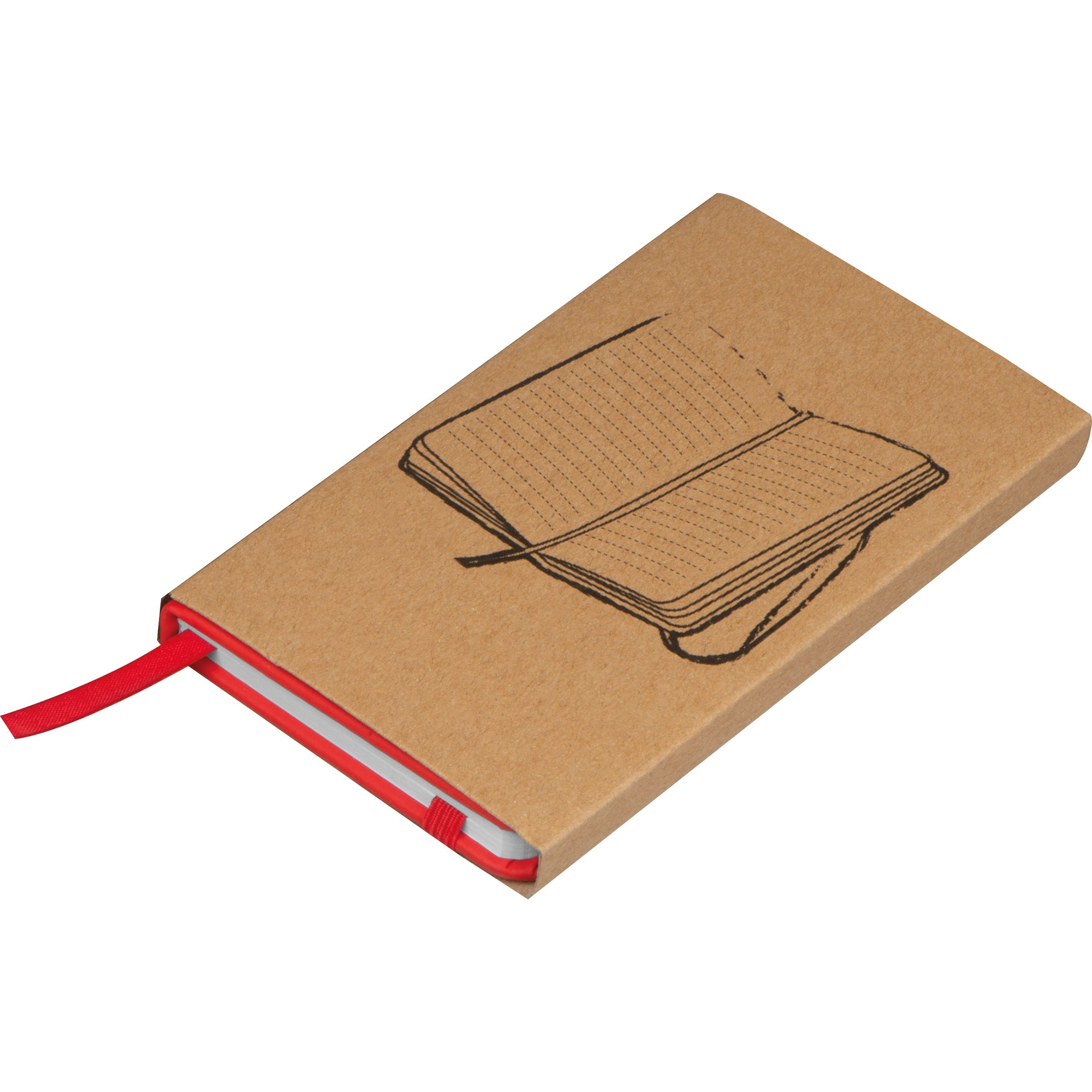 MA28367-05Notizbuch mit Lesebaendchen und Gummibandverschluss_ rot