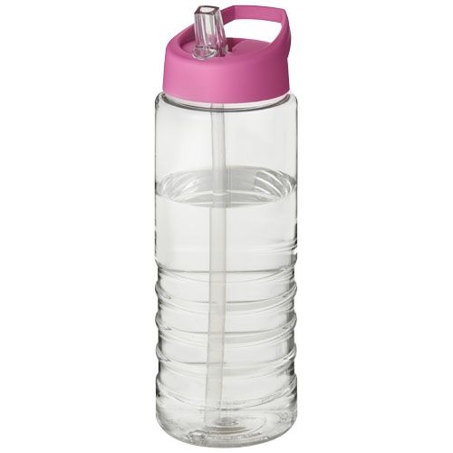 PF210877-10H2O Active® Treble 750 ml Sportflasche mit Ausgussdeckel_ transparent_rosa PF210877-10H2O Active® Treble 750 ml Sportflasche mit Ausgussdeckel_ transparent_rosa