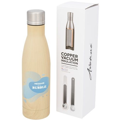 PF100515-1Vasa Kupfer-Vakuum Isolierflasche in Holzoptik_ 500 ml_ braun