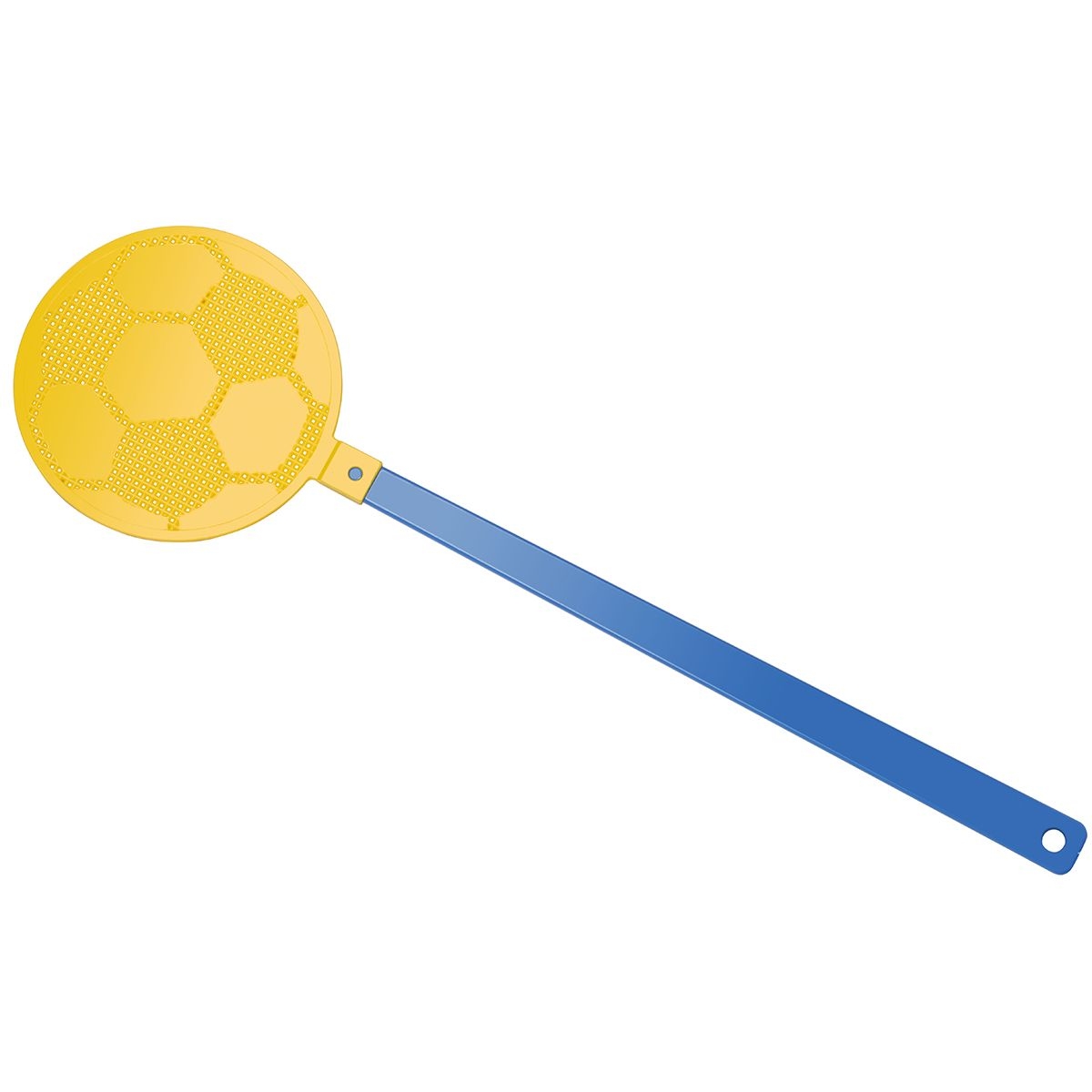 HE8410-3-4Fliegenklatsche _Fussball_ blau_ gelb HE8410-3-4Fliegenklatsche _Fussball_ blau_ gelb