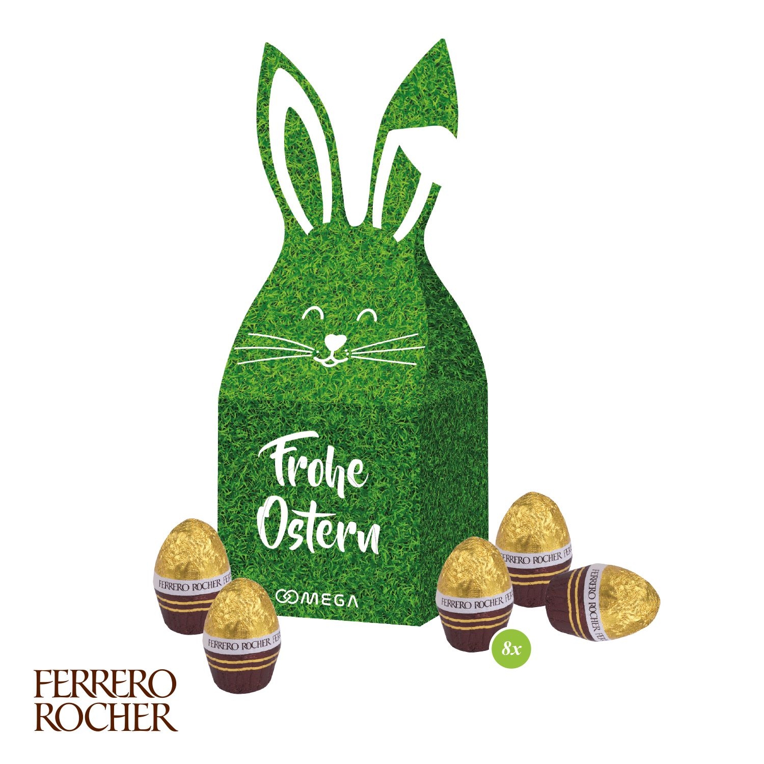 CD946533D Praesent Haeschen mit FERRERO Rocher Ostereier