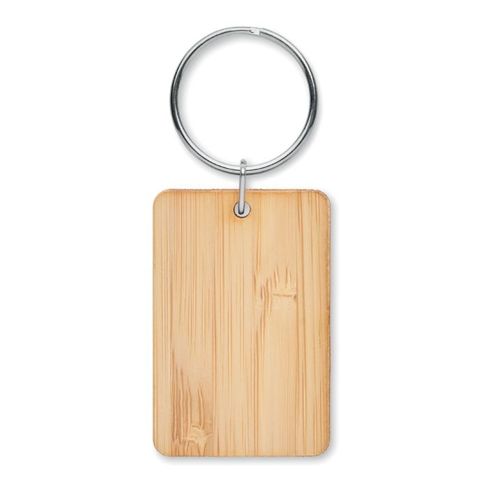 MO6978-40Angleboo Schluesselring Bambus_ eckig_ holz